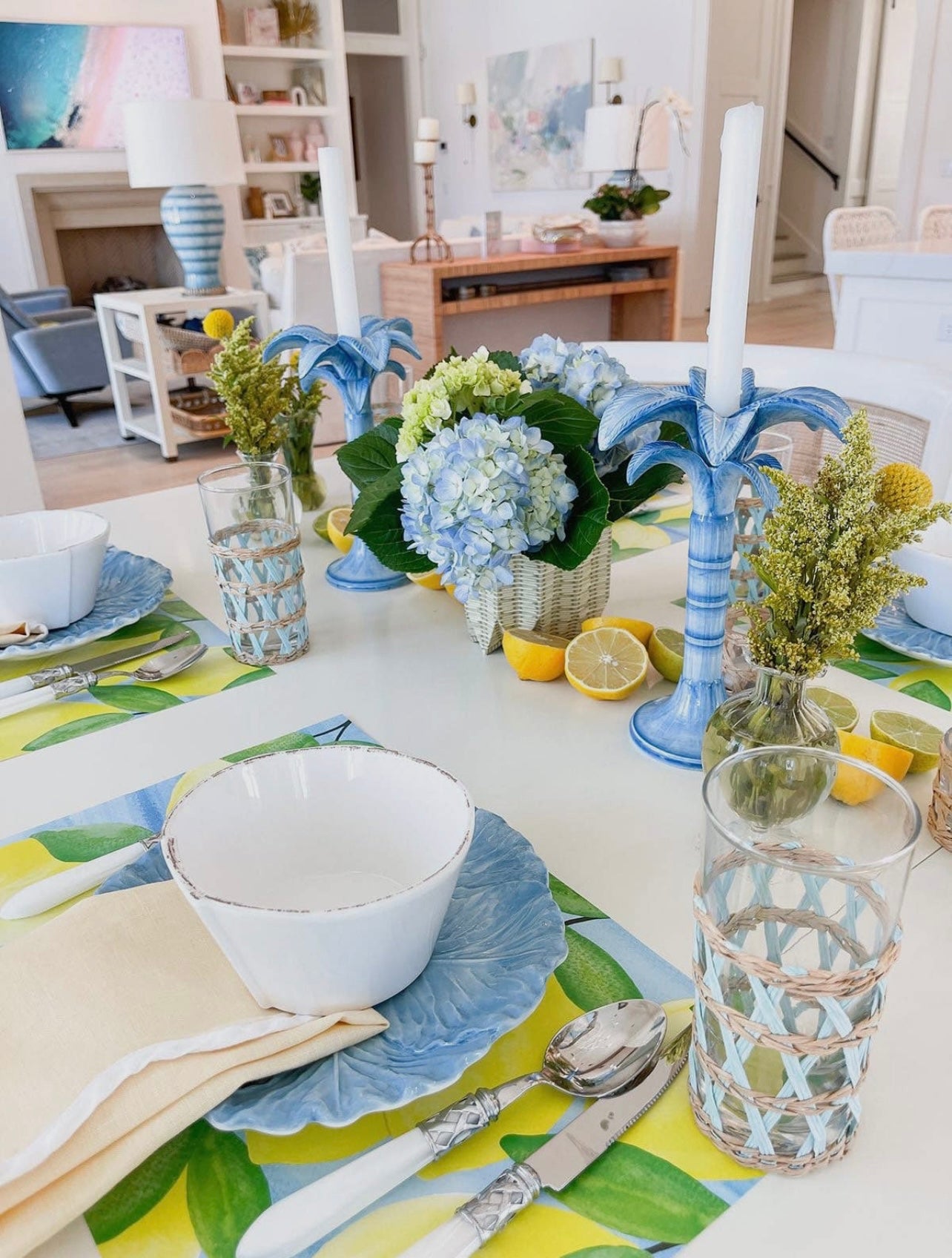 Lemon paper placemat pad