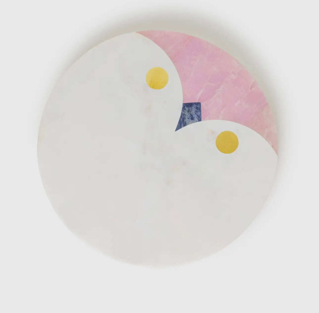 Snowy owl marble cheese board