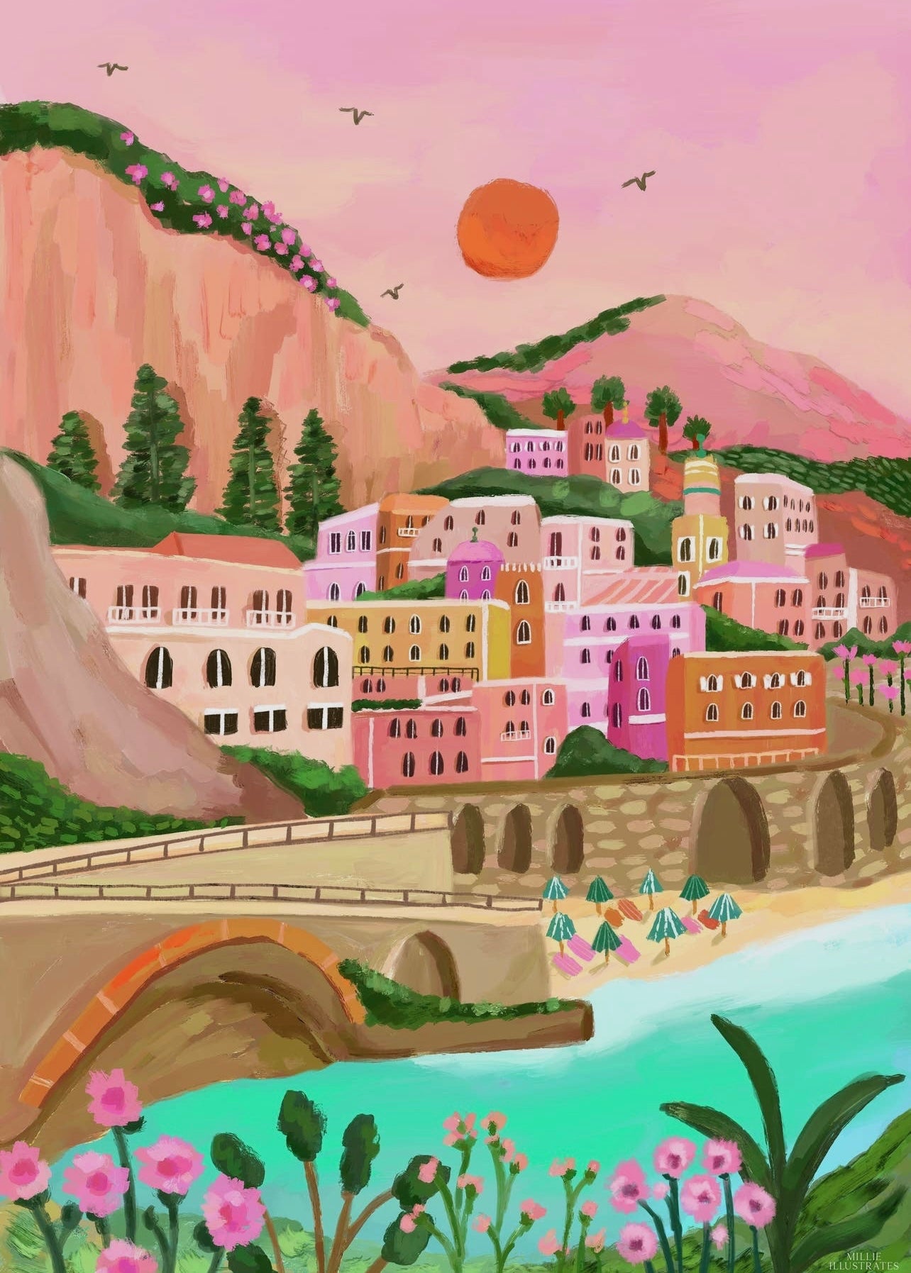 Amalfi Coast print