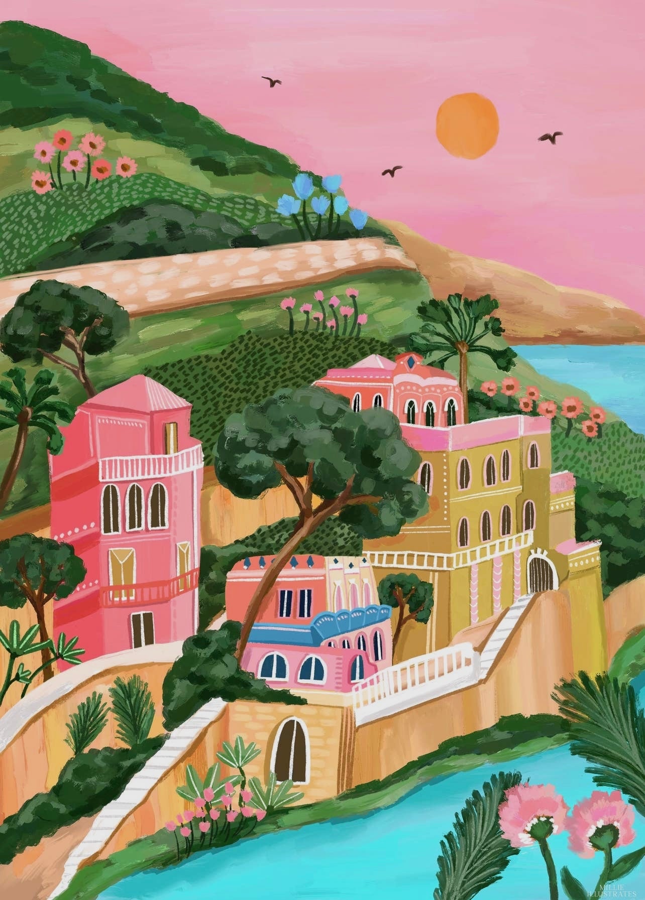 Portofino print
