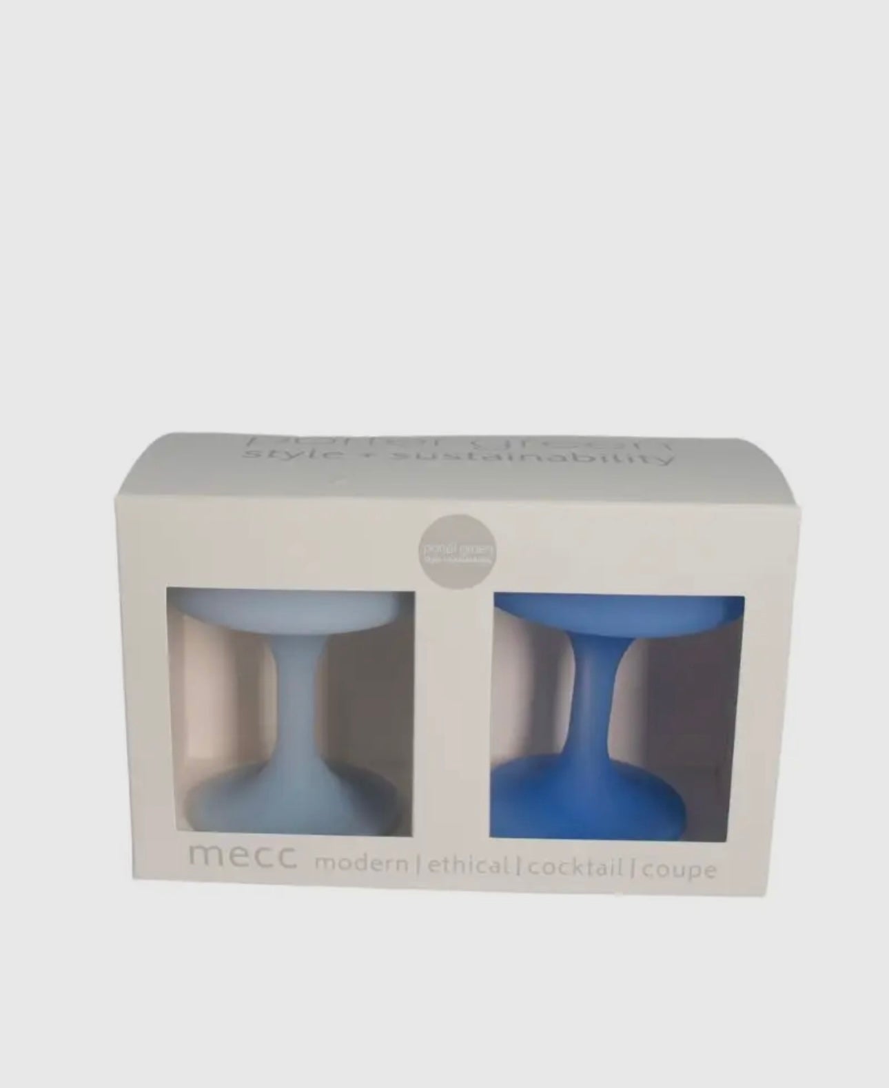 Unbreakable silicone cocktail glasses - sky & kingfisher