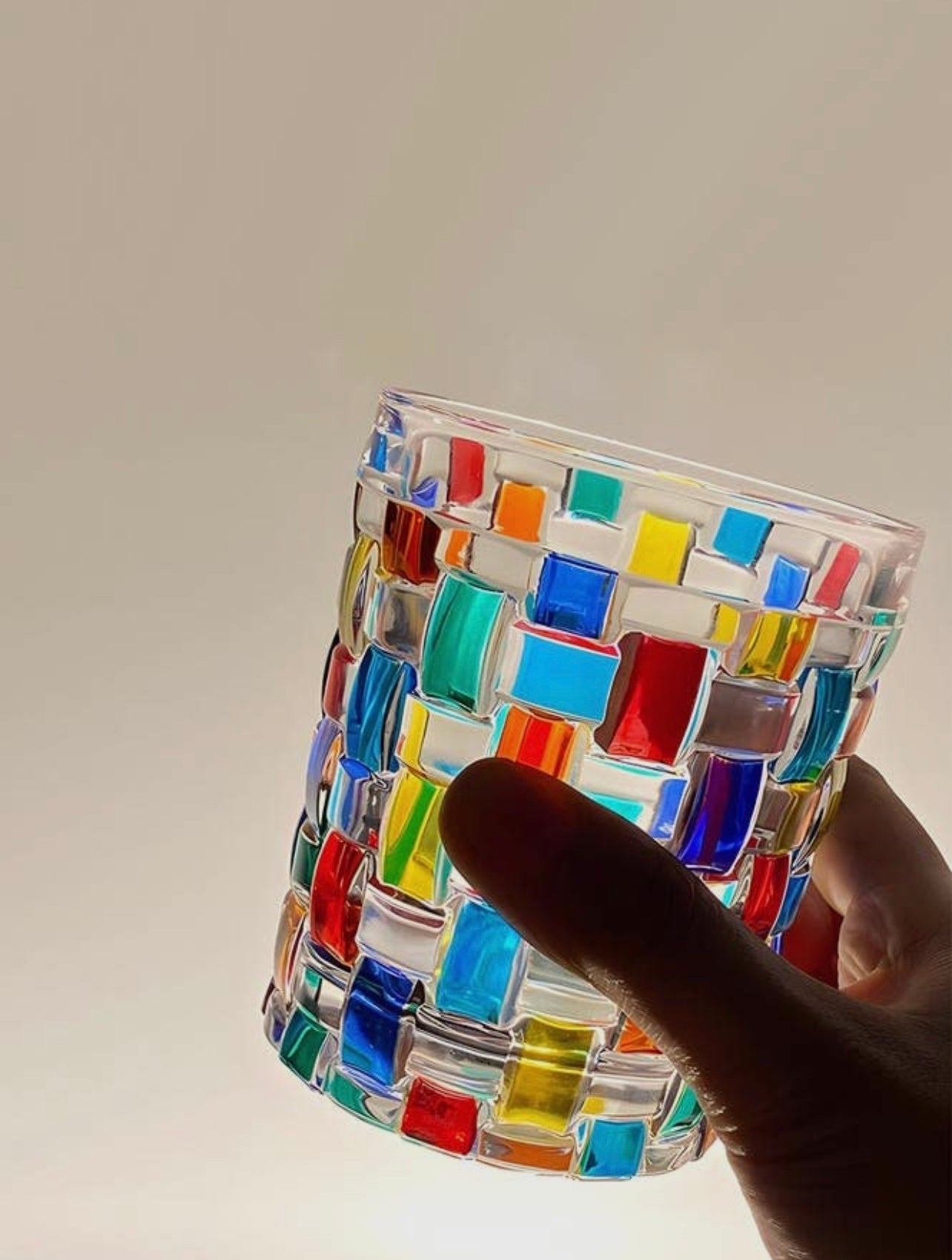 Antoni hand-painted crystal tumbler