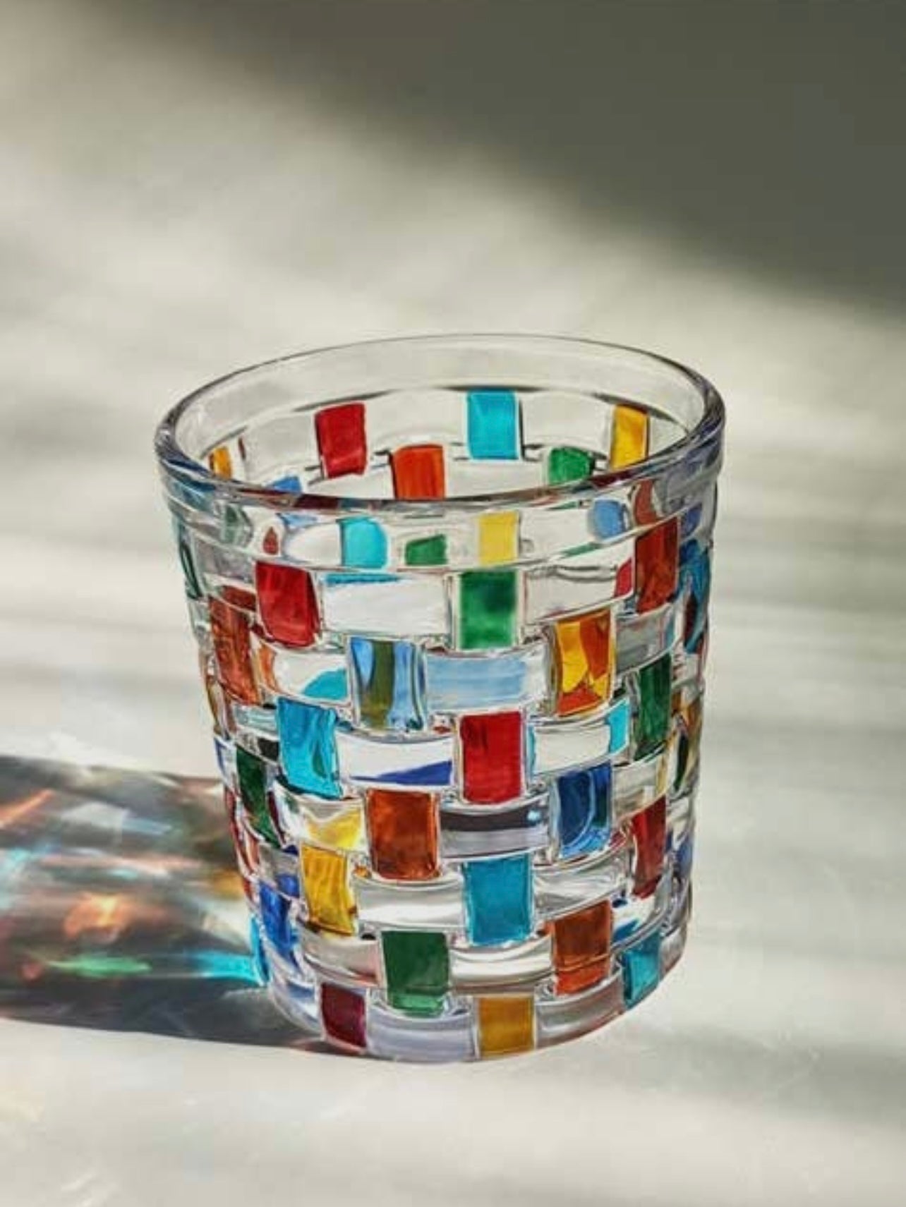 Antoni hand-painted crystal tumbler
