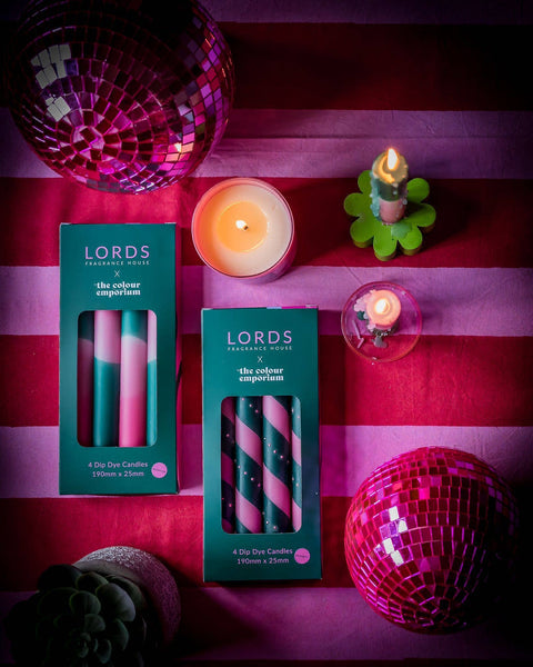 Lords Fragrance House Amalfi hand-dipped dinner candles (set of 4)