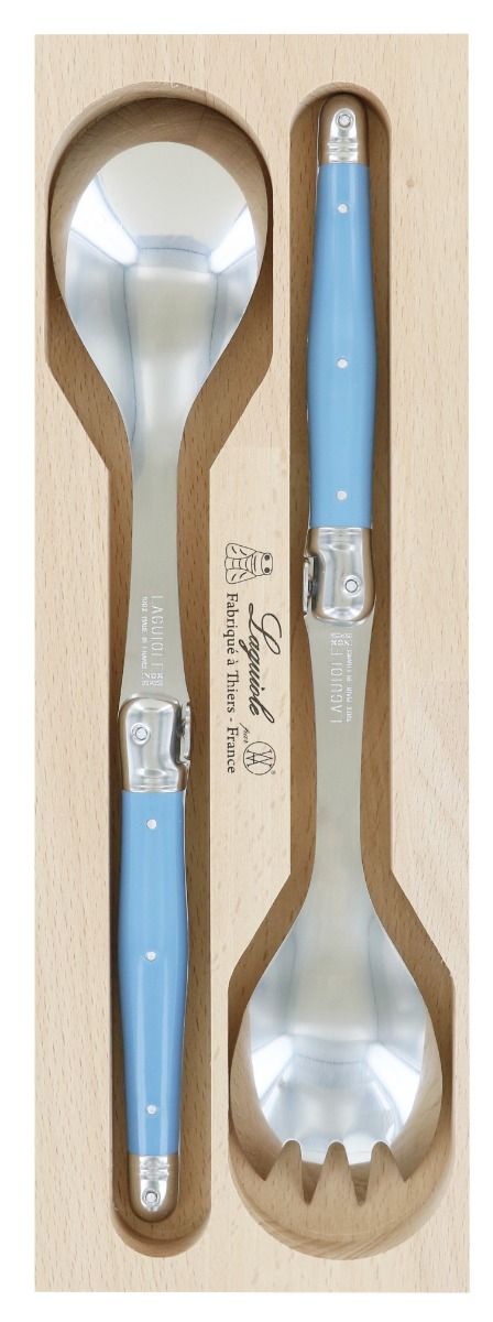 Andre Verdier salad servers - cornflower blue