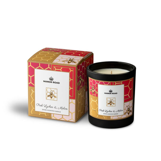 Pink lychee & melon candle