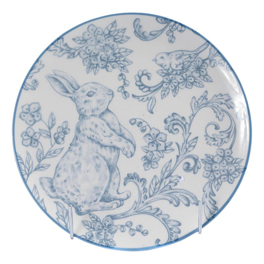 Jasper blue bunny plate (21cm)