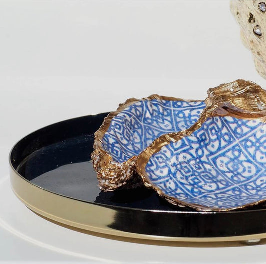 Amalfi Collection - blue tile oyster shell