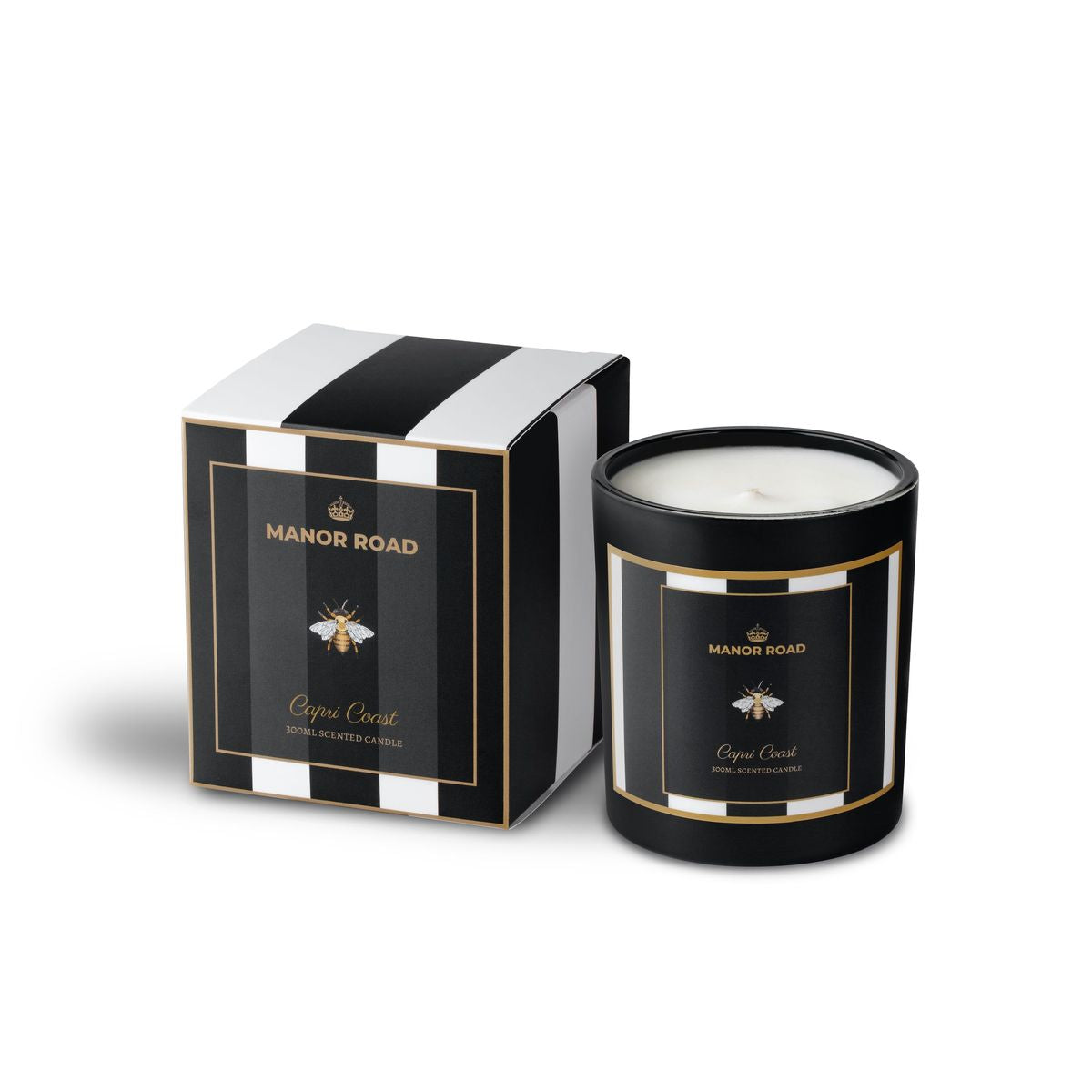Capri stripe candle