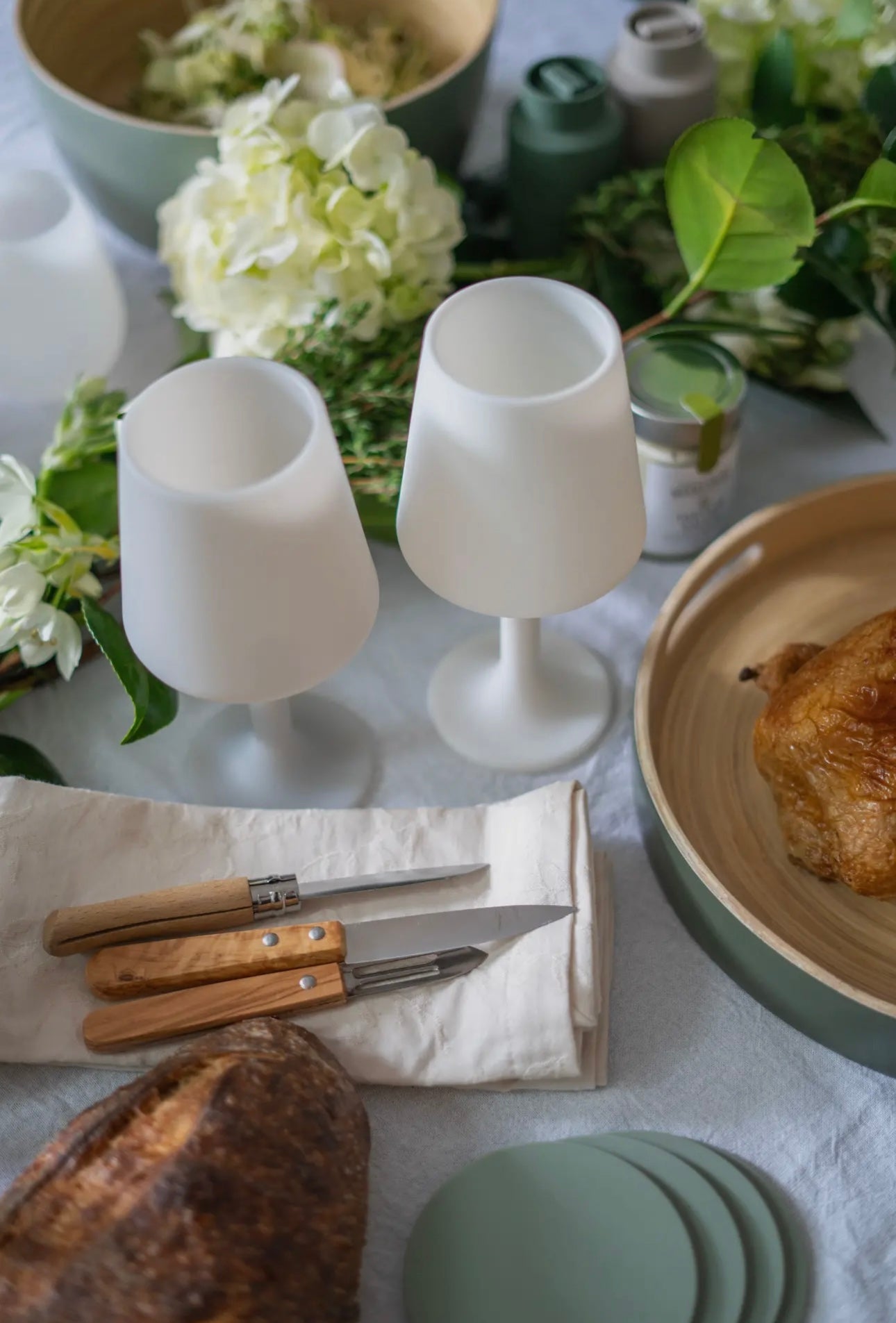 Unbreakable silicone wine glasses - blanc & dove