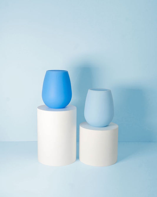 Unbreakable silicone glasses - sky & kingfisher