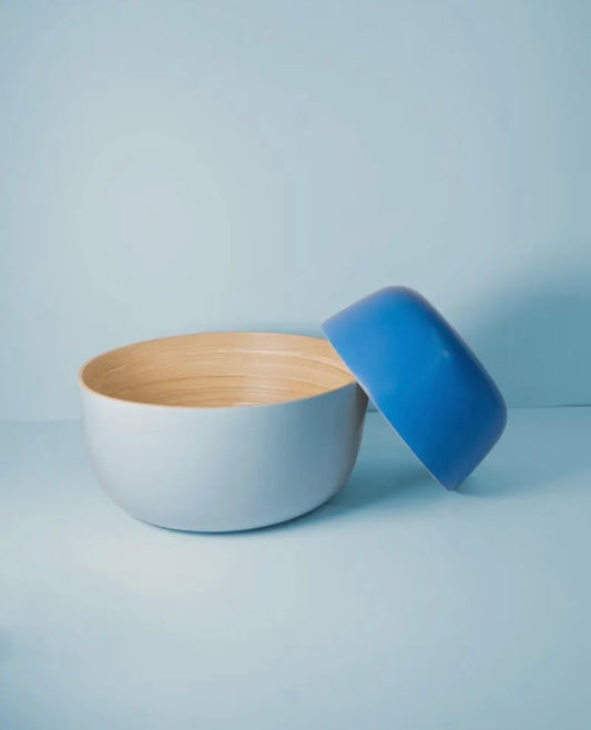 Biodegradable bamboo bowls - sky & kingfisher