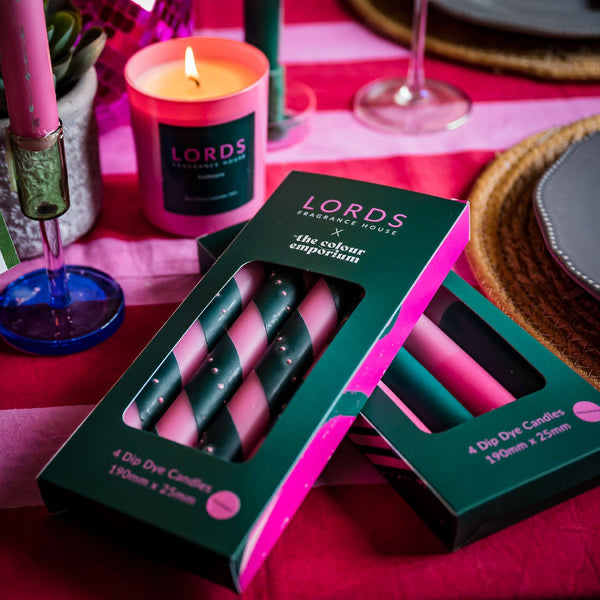 Lords Fragrance House Amalfi hand-dipped dinner candles (set of 4)
