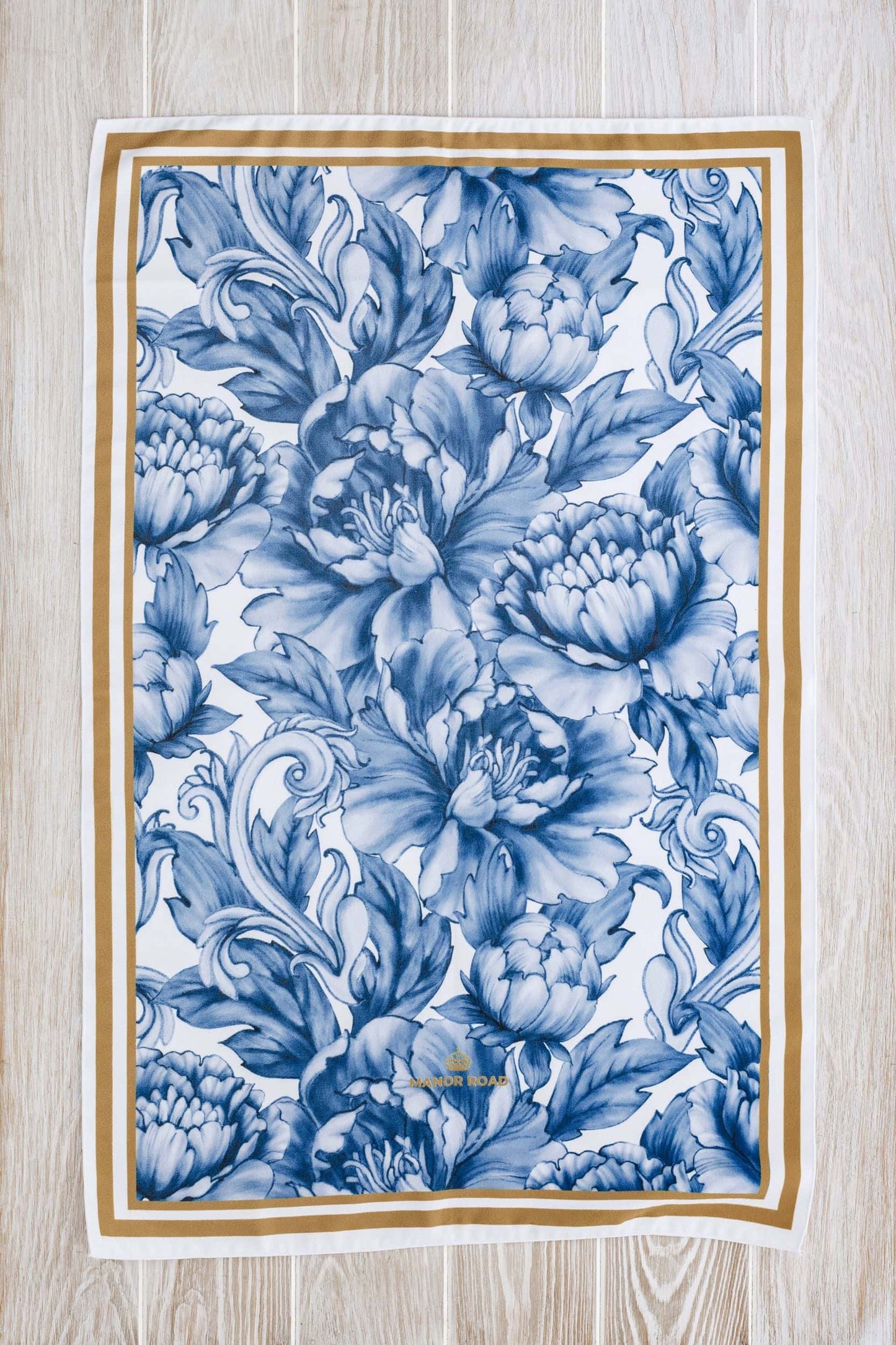 Peony wallpaper microfibre tea towel