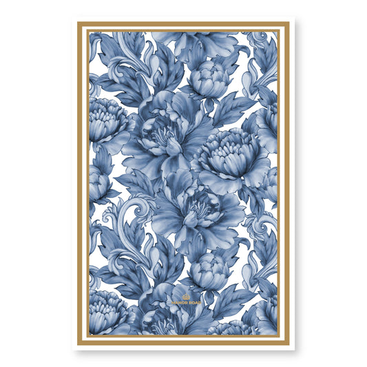 Peony wallpaper microfibre tea towel