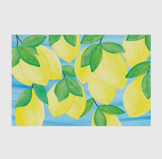 Lemon paper placemat pad
