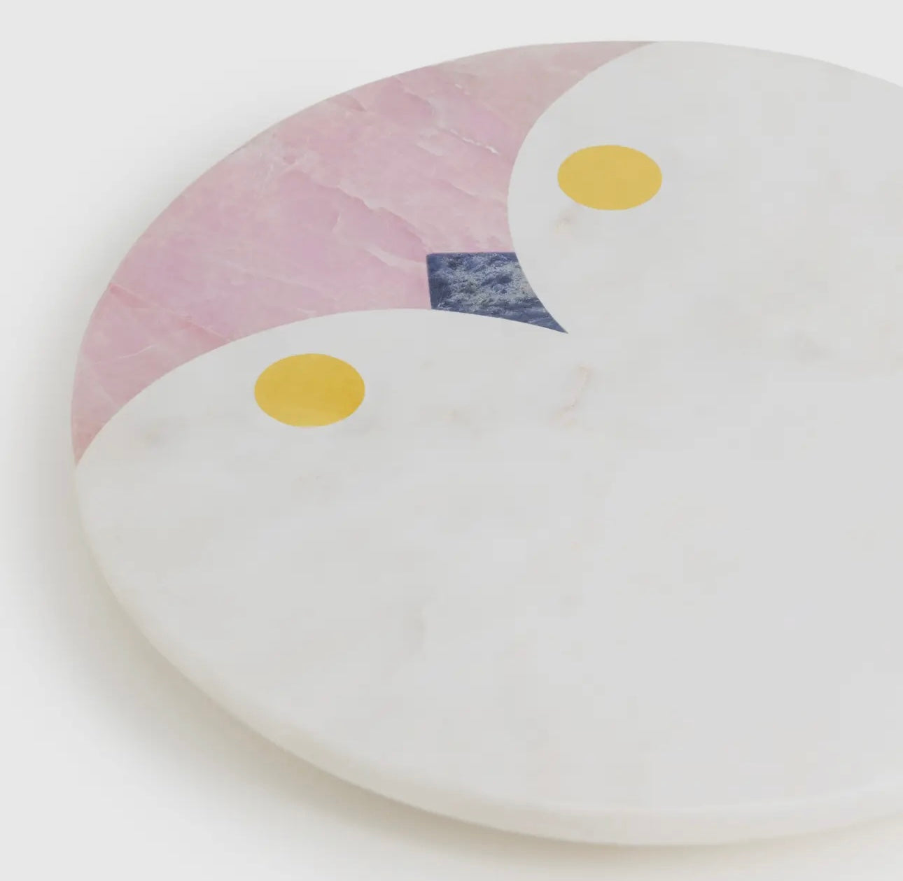 Snowy owl marble cheese board