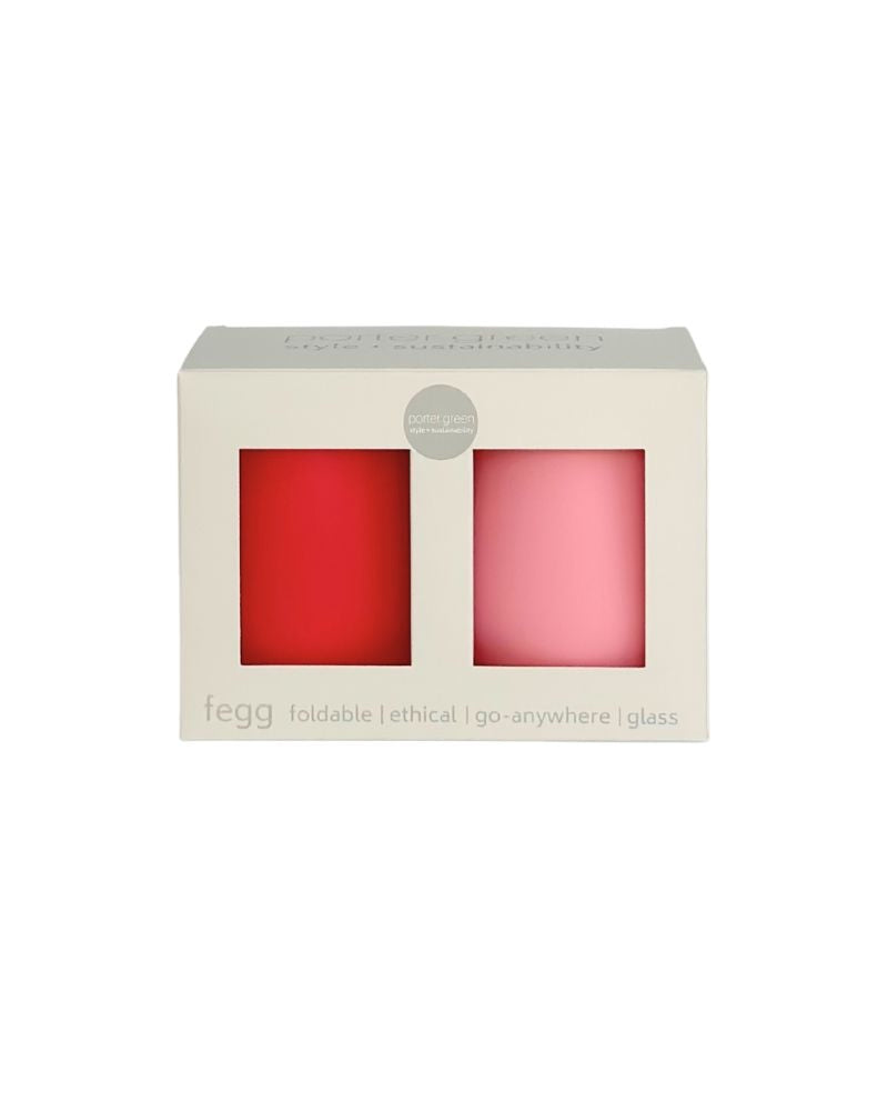 Unbreakable silicone glasses - cherry & blush