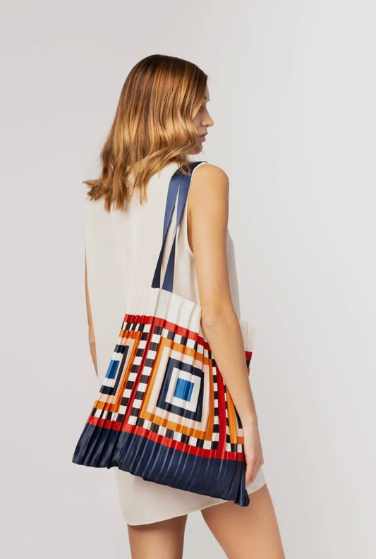 Satin pleated bag - Ala