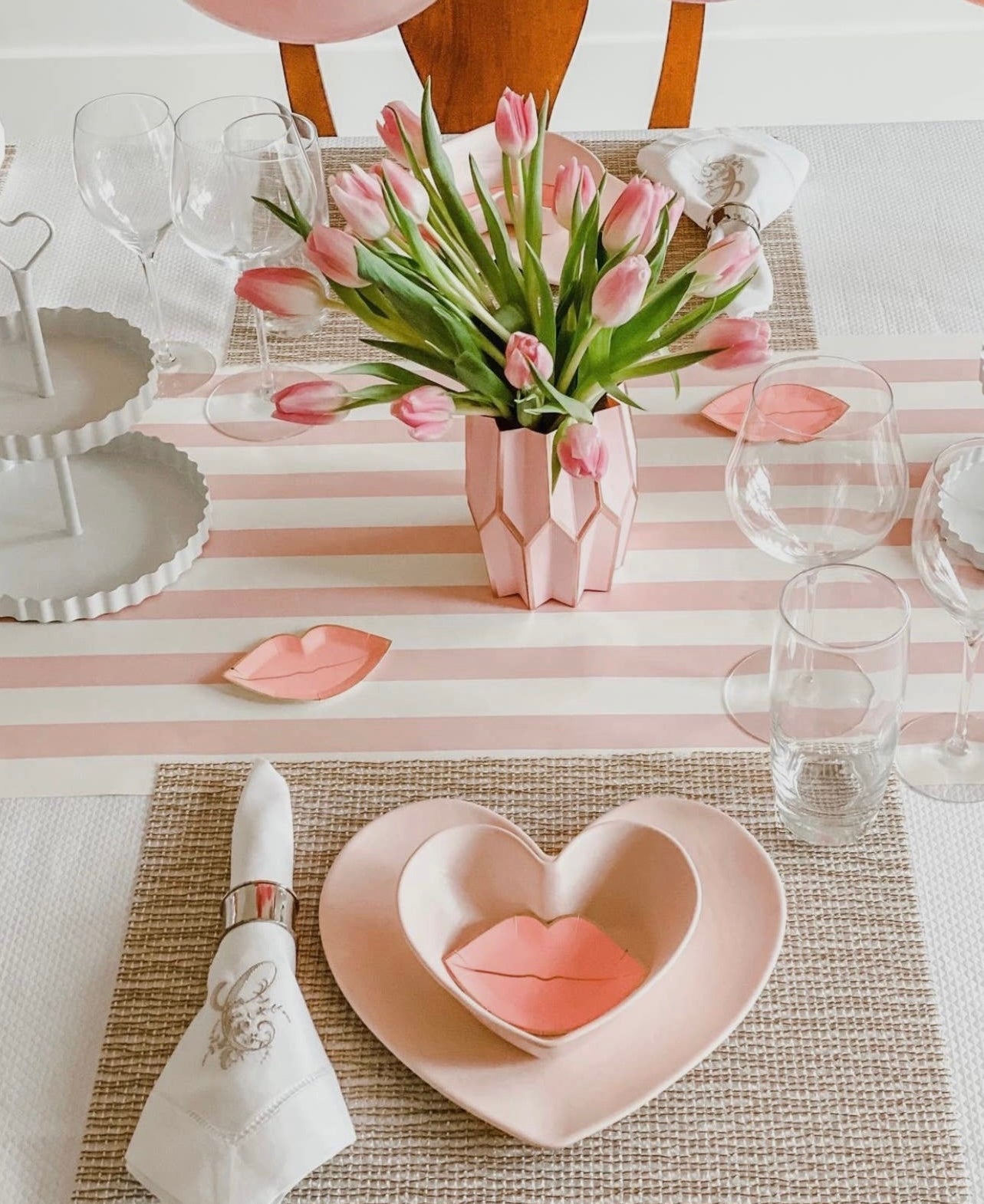 Blush paper vase wraps