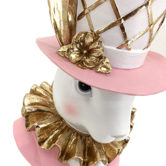 Deluxe mad hatter bust/planter - pink
