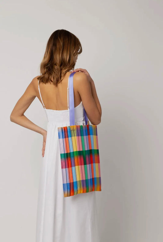 Satin pleated bag - Baratti